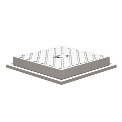 Câmara de calçada lisa - Com aro prolongador