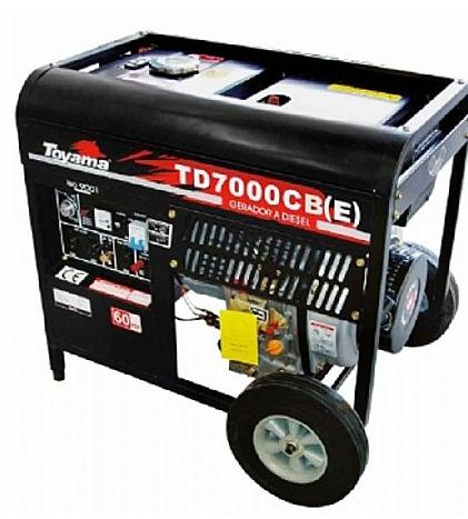 Gerador de energia à diesel 6 kva - monofasico 110/220V