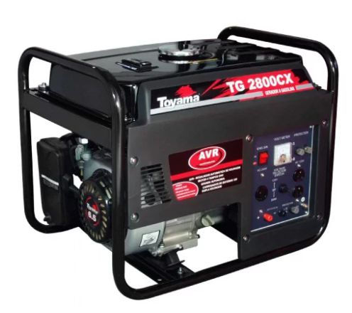 Gerador de Energia à Gasolina 4T Partida Manual 2,5 Kva Bivolt com AVR - TOYAMA