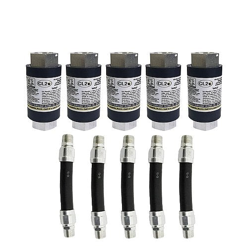 Kit com 5 Mangote + Breakaway não reconectável 3/4" - Com Certificado Inmetro