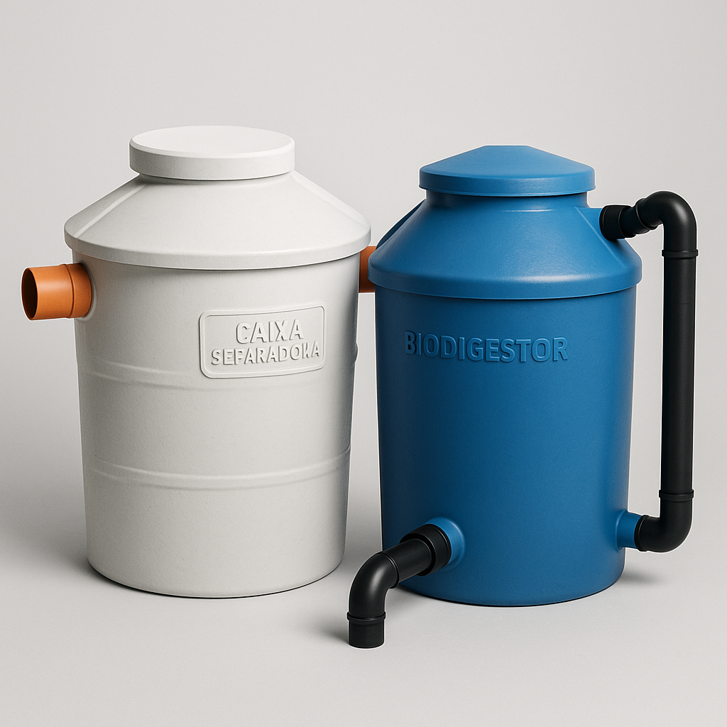Caixa Separadora e Biodigestor