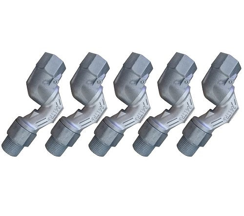 Kit com 5 União Giratória em Z para Mangueira de 3/4 - Seu Posto