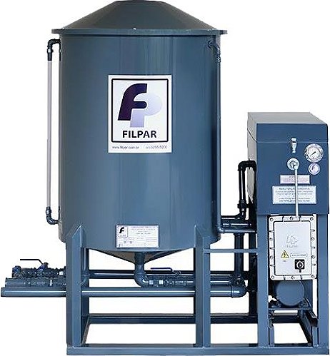 Filtro Prensa Vertical - Reservatório 500 Litros - Vazão 11000 L/h