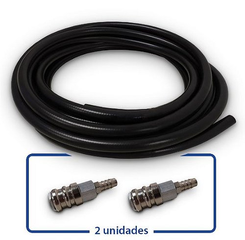 Kit Calibração de Alta Vazão - Mangueira de Ar + 2 bicos Jumbo