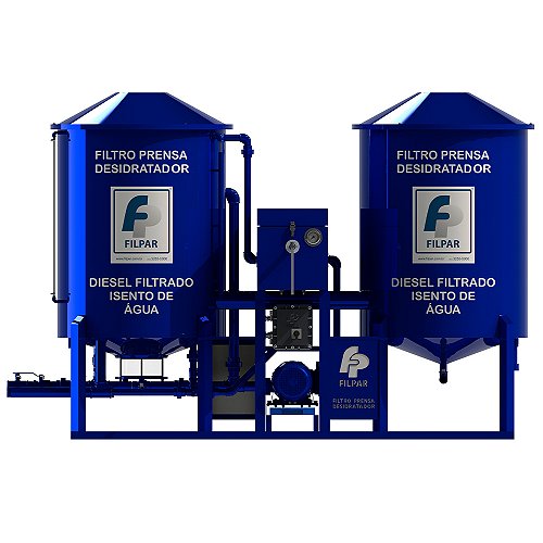 Filtro Prensa Desidratador FP 9000DW com Dois Reservatórios