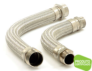 Flexíveis de Hidráulica  TUBO METALICO FLEXIVEL 2" X 2"